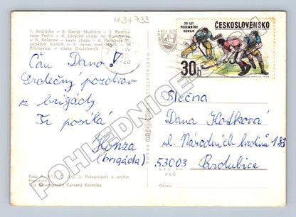 Pohlednice Jizerské hory multi-view 1960 (M34733)