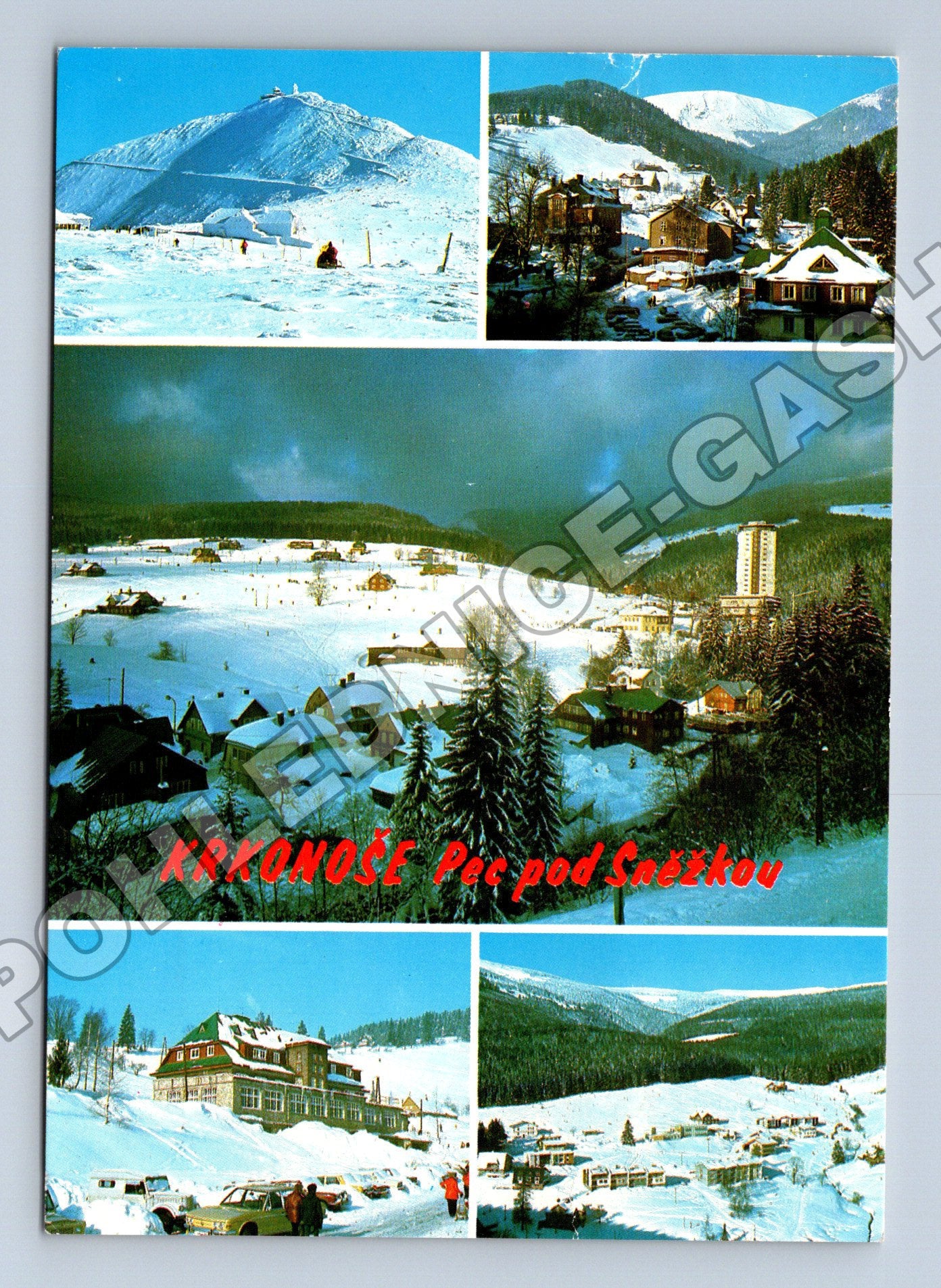 Pohlednice Krkonoše Pec pod Sněžkou zimní motiv (M34734)