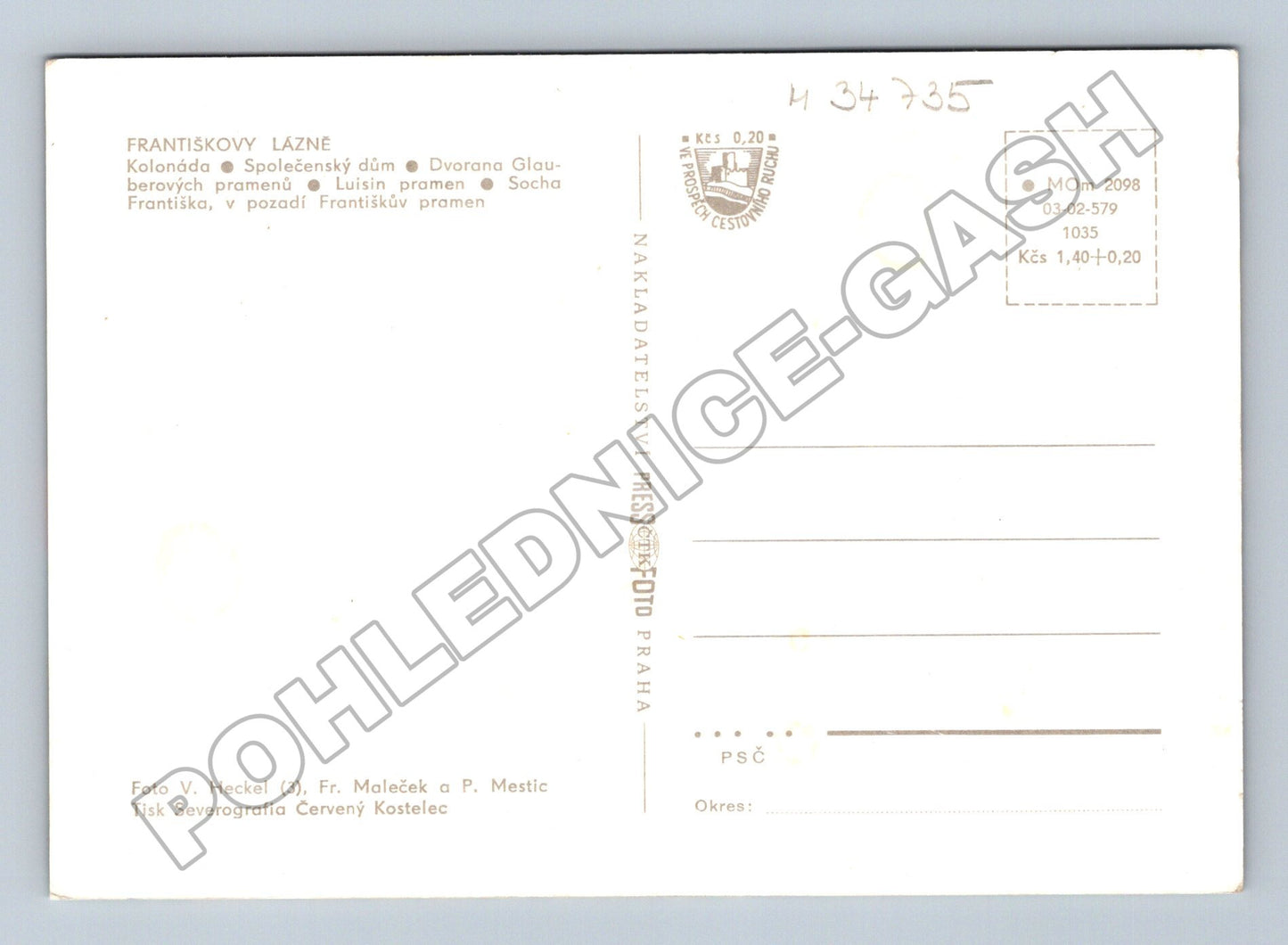 Pohlednice Františkovy Lázně různé pohledy (M34735)