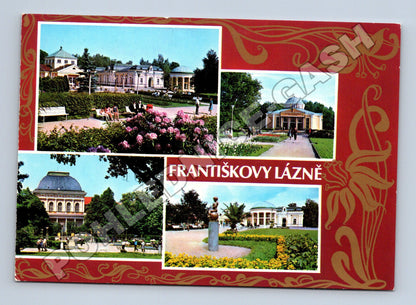 Pohlednice Františkovy Lázně lázeňské budovy a parky (M34736)