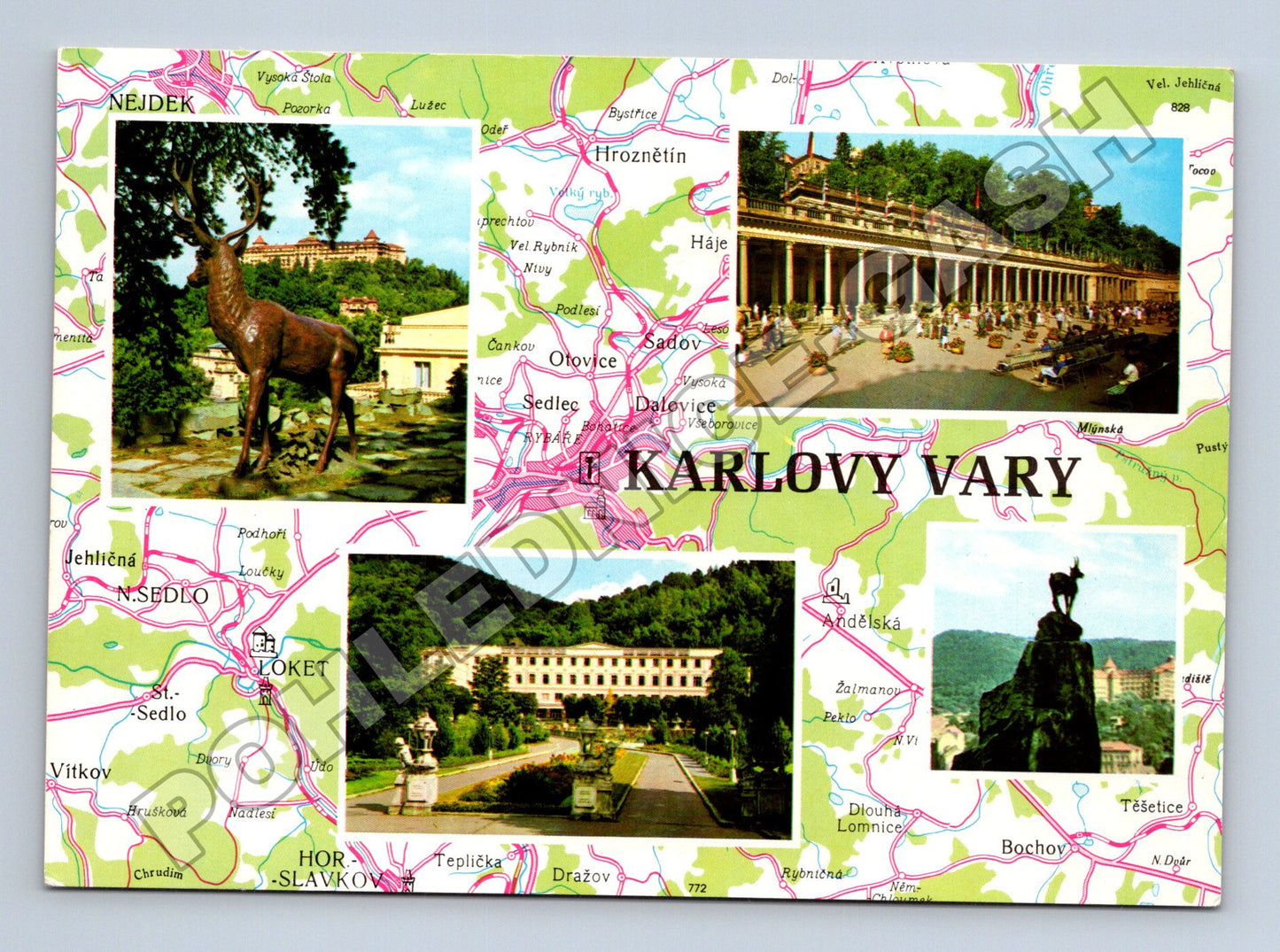 Pohlednice Karlovy Vary koláž (M34737)
