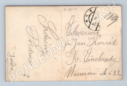 Pohlednice Mignon dívka s kytarou 1912 (M3474)