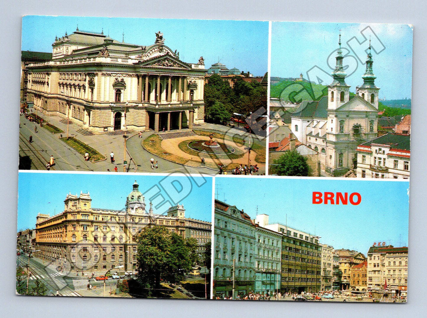 Pohlednice Brno různé pohledy 1990 (M34740)