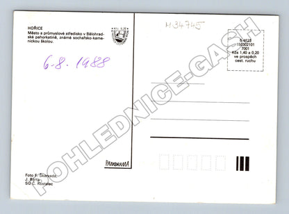 Pohlednice Hořice různé pohledy 1988 (M34745)