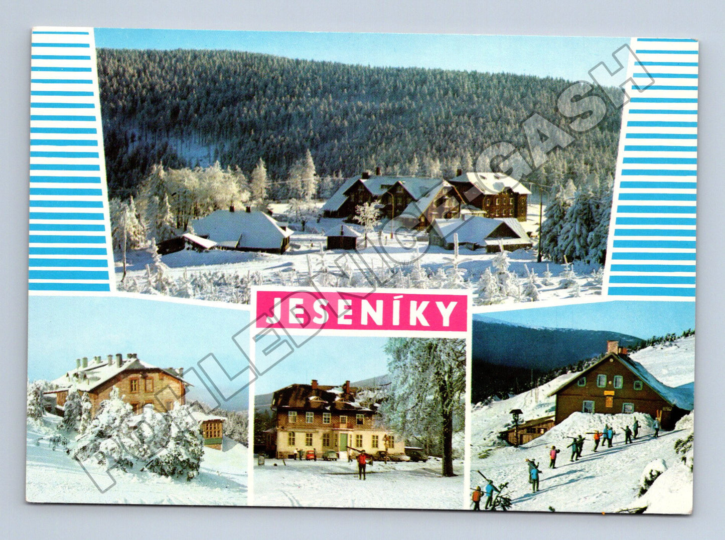 Pohlednice Jeseníky zimní záběry chaty (M34754)