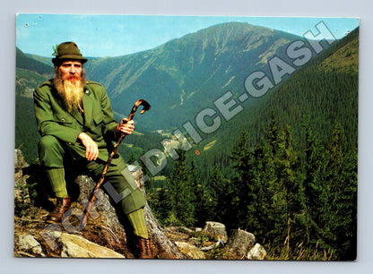 Pohlednice Krkonoše Krakonoš vládce hor 1964 (M34758)