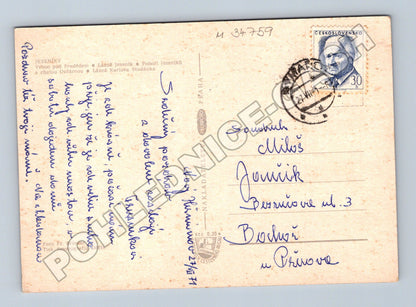 Pohlednice Jeseníky Vrbno pod Pradědem Karlova Studánka 1971 (M34759)