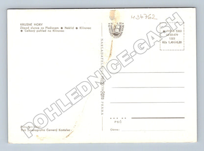 Pohlednice Krušné Hory zimní krajina Plešivec Klínovec (M34762)