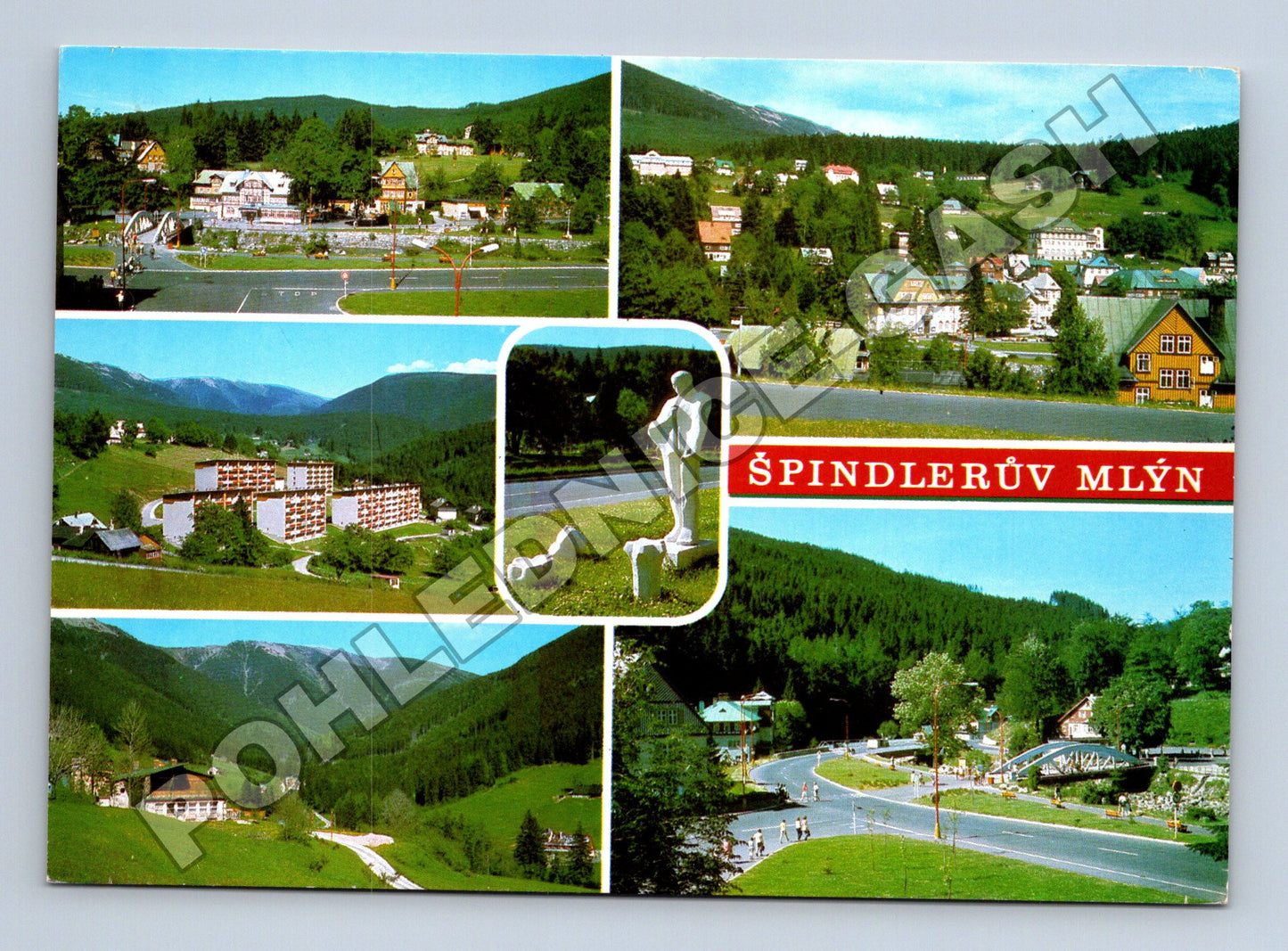 Pohlednice Špindlerův Mlýn Krkonoše různé pohledy (M34763)