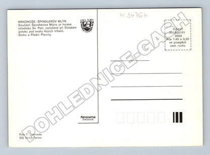 Pohlednice Špindlerův Mlýn Svatý Petr Krkonoše 2002 (M34764)