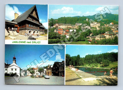 Pohlednice Jablonné nad Orlicí více záběrů 1989 (M34769)