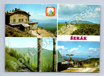 Pohlednice Jeseníky Šerák Chata Jiřího lanovka 1979 (M34771)