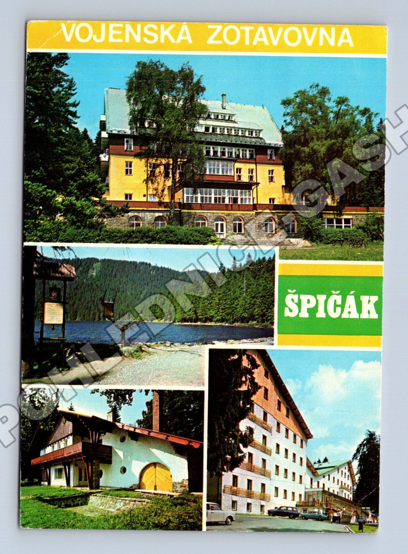 Pohlednice Špičák Vojenská zotavovna Černé jezero 1974 (M34774)