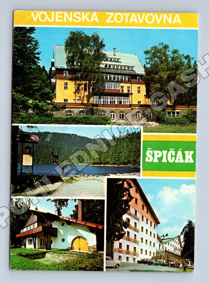 Pohlednice Špičák Vojenská zotavovna Černé jezero 1974 (M34774)