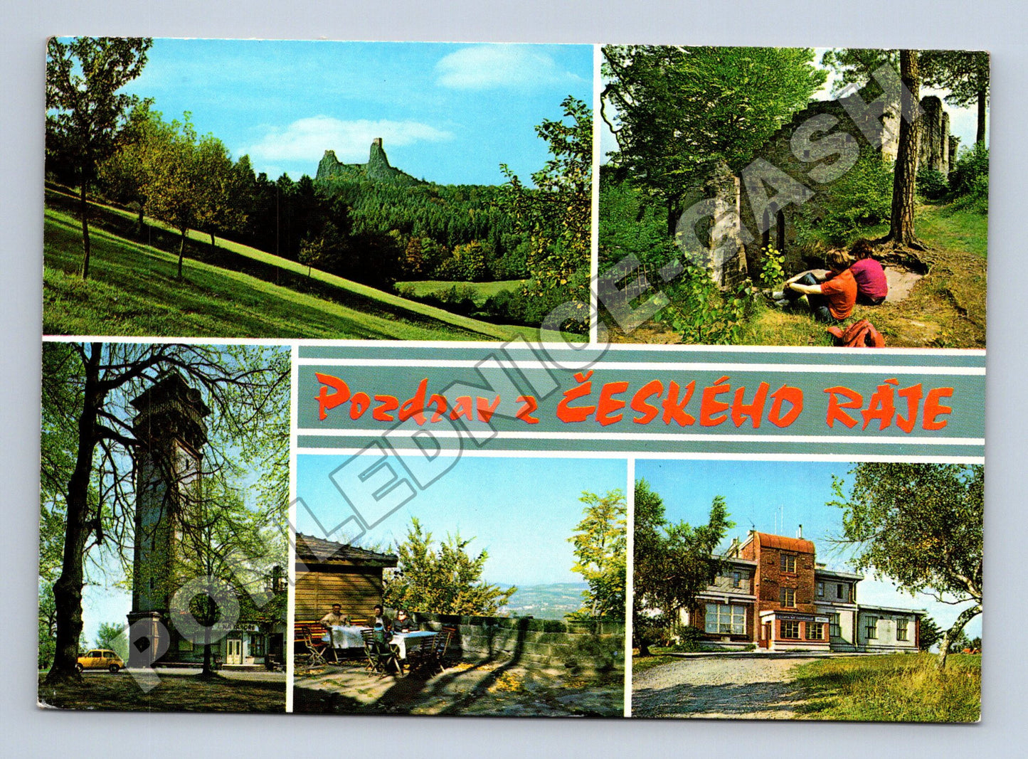 Pohlednice Český ráj kompilace Trosky Valdštejn (M34775)