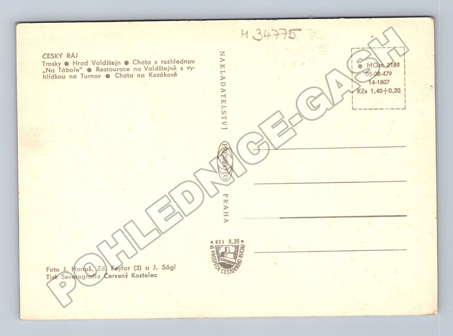 Pohlednice Český ráj kompilace Trosky Valdštejn (M34775)