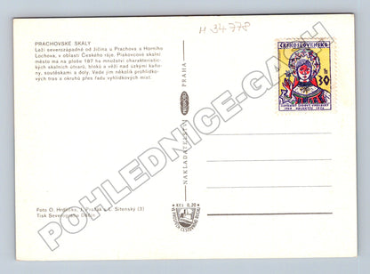 Pohlednice Prachovské skály skalní město 1969 (M34778)