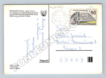 Pohlednice Špindlerův Mlýn Krkonoše 1983 (M34783)