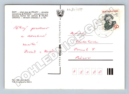 Pohlednice Hostýnské vrchy různé motivy 1968 (M34788)