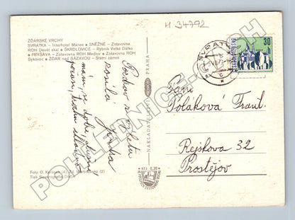Pohlednice Žďárské vrchy více záběrů 1972 (M34792)