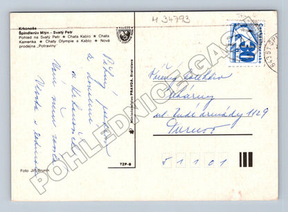 Pohlednice Špindlerův Mlýn Svatý Petr Krkonoše 1969 (M34793)