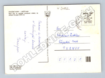Pohlednice Boží Dar Krušné Hory koláž 1993 (M34802)
