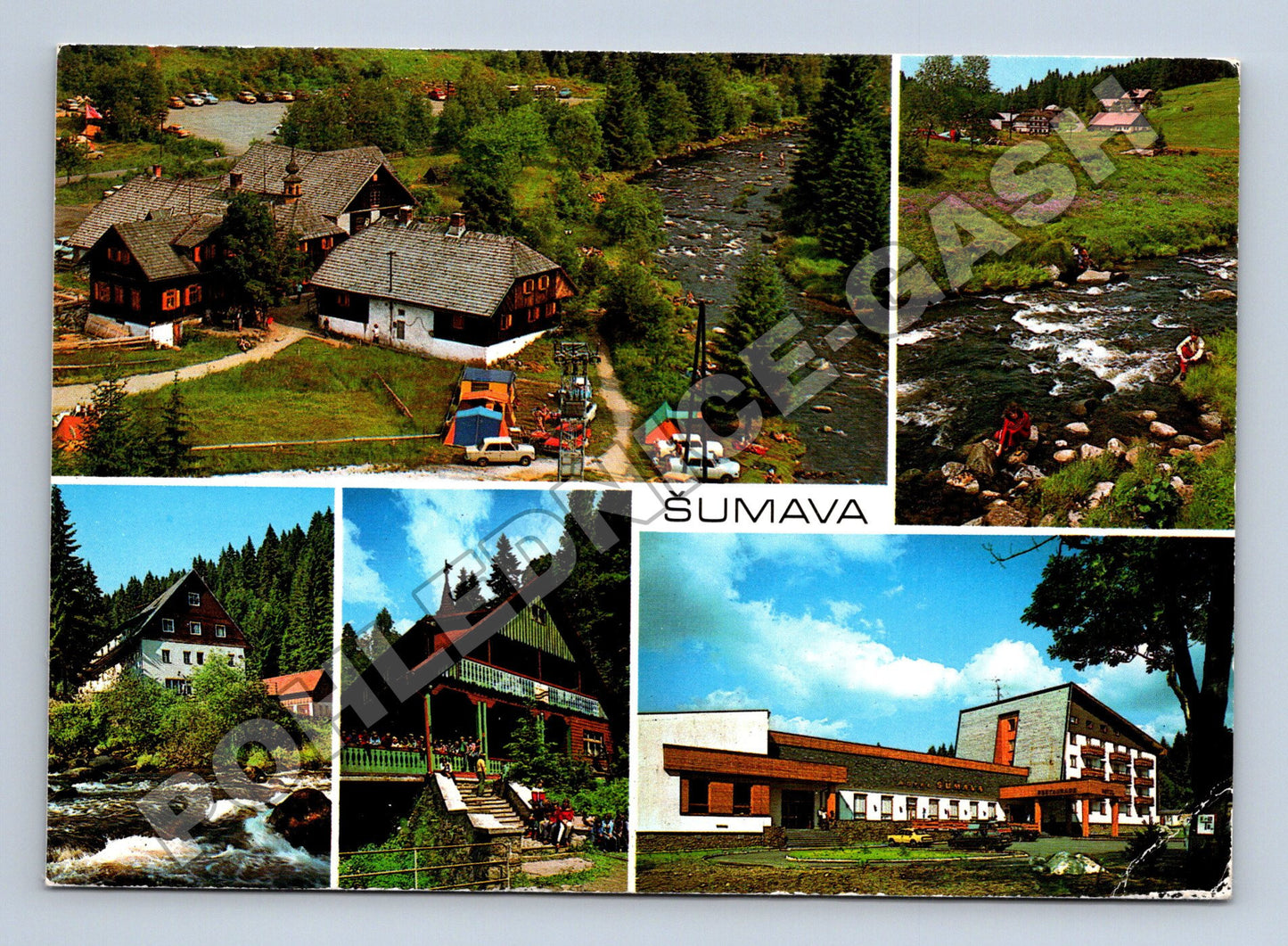 Pohlednice Šumava Modrava Čeňkova pila Turnerova chata (M34803)