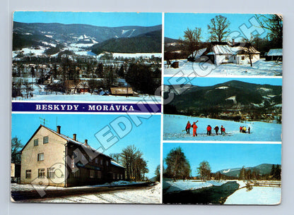 Pohlednice Morávka Beskydy zimní motiv (M34808)