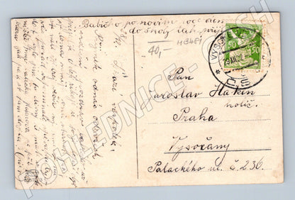 Pohlednice Novoroční dítě kolor ČSR do 1950 (M3481)