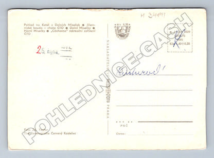 Pohlednice Krkonoše Mísečky koláž 1970 (M34811)