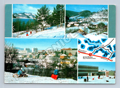 Pohlednice Českomoravská vrchovina Vír Bystřice 1971 (M34817)