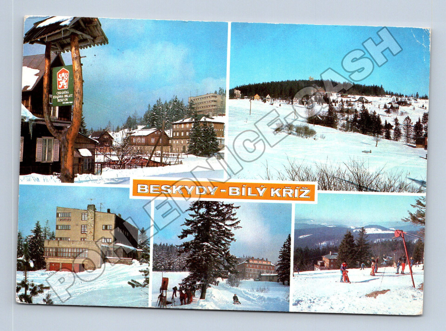 Pohlednice Beskydy Bílý Kříž zimní středisko (M34819)