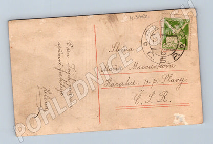 Pohlednice portrét mladé ženy ČSR cca 1920 (M3482)