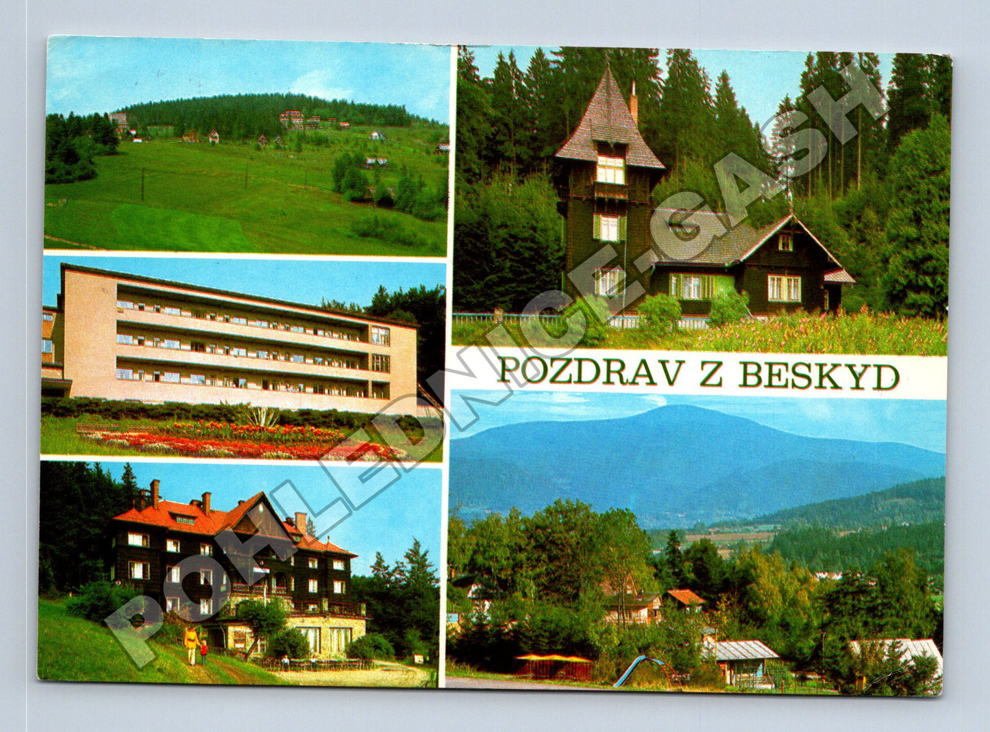 Pohlednice Beskydy více pohledů 1989 (M34821)
