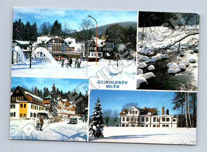 Pohlednice Špindlerův Mlýn zimní motivy 1985 (M34823)