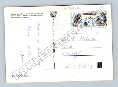 Pohlednice Špindlerův Mlýn Krkonoše 1976 (M34827)