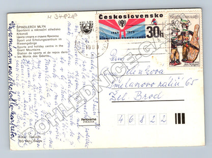 Pohlednice Krkonoše Špindlerův Mlýn 1979 (M34828)