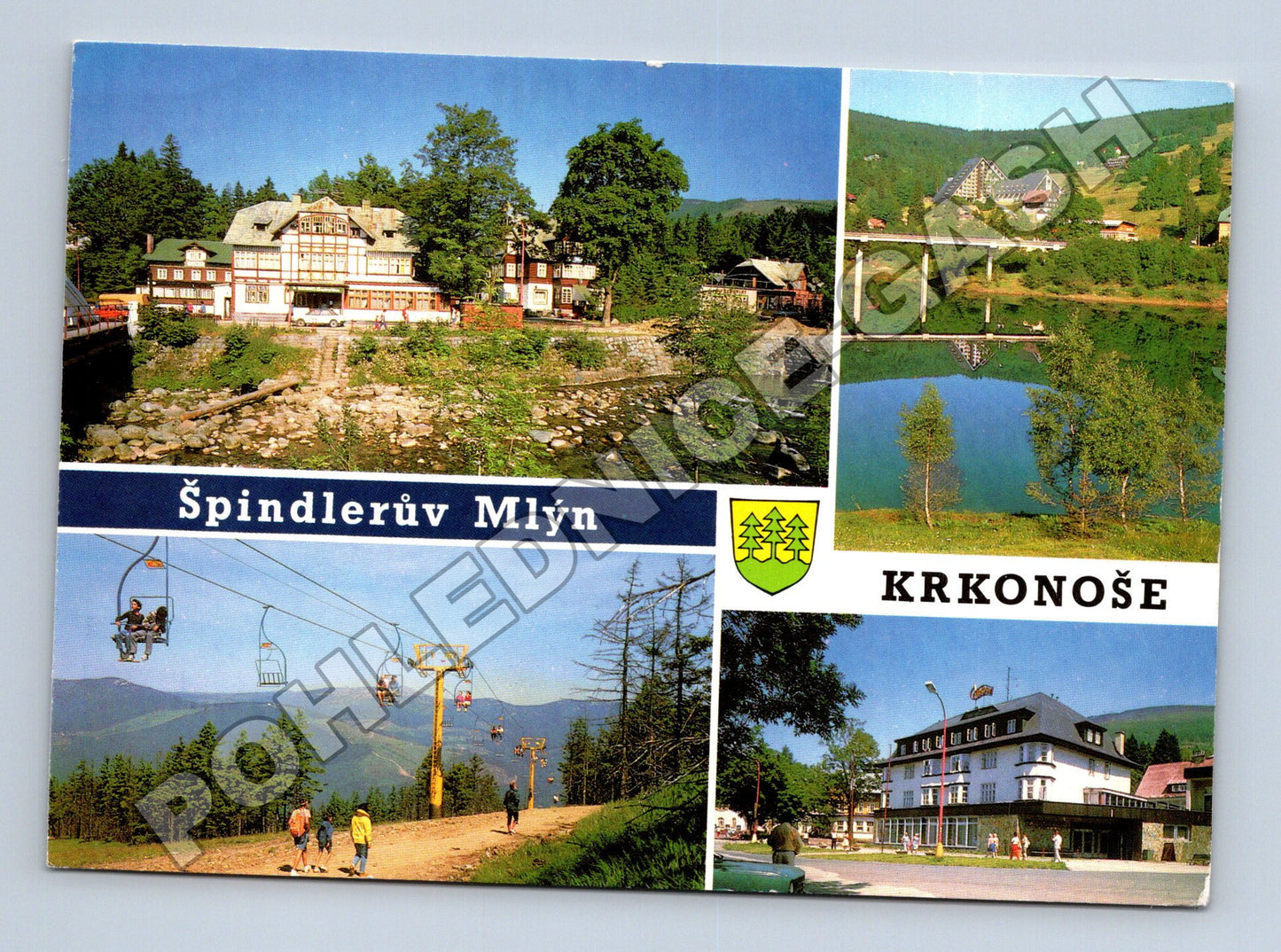 Pohlednice Špindlerův Mlýn Krkonoše cca 1970 (M34829)