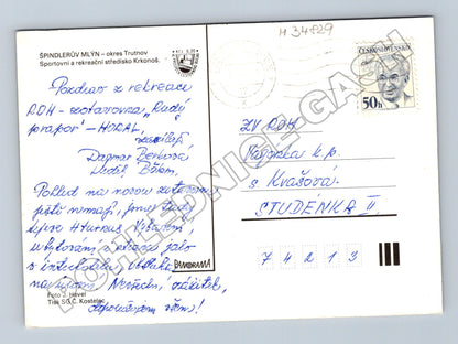 Pohlednice Špindlerův Mlýn Krkonoše cca 1970 (M34829)
