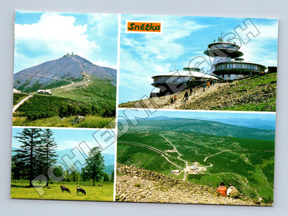Pohlednice Krkonoše Sněžka koláž (M34839)