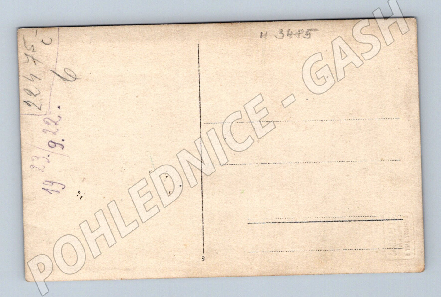 Pohlednice portrét mladé ženy sepia 1922 (M3485)