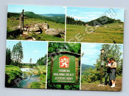 Pohlednice Jizerské hory multipohled (M34850)