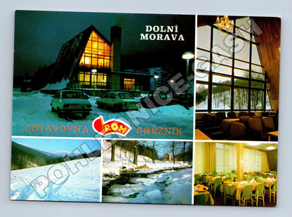 Pohlednice Dolní Morava Zotavovna ROH Sněžník zimní motiv (M34852)