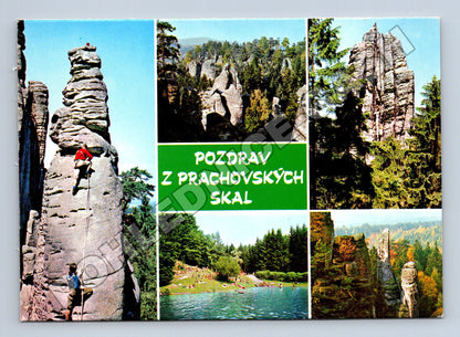Pohlednice Prachovské skály horolezci 1995 (M34855)