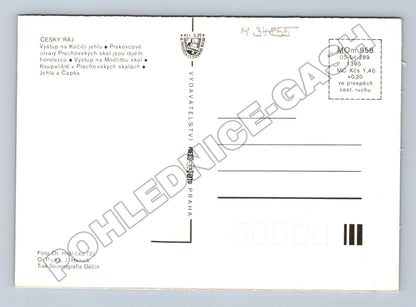 Pohlednice Prachovské skály horolezci 1995 (M34855)