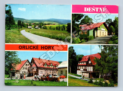 Pohlednice Deštné Orlické hory multivyhled (M34860)