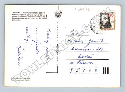 Pohlednice Červenohorské sedlo Jeseníky 1970s (M34872)