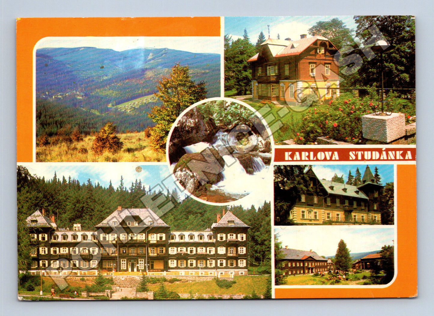 Pohlednice Karlova Studánka multi-view 1968 (M34875)
