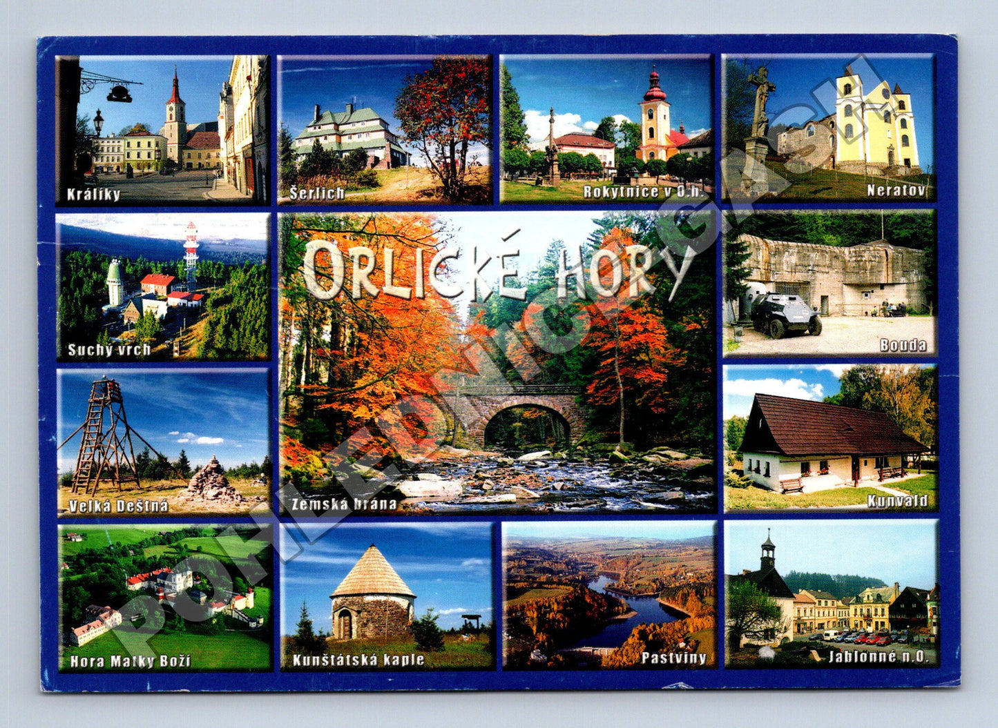 Pohlednice Orlické hory různé motivy ~2000 (M34880)