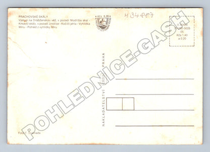 Pohlednice Prachovské skály horolezci (M34887)